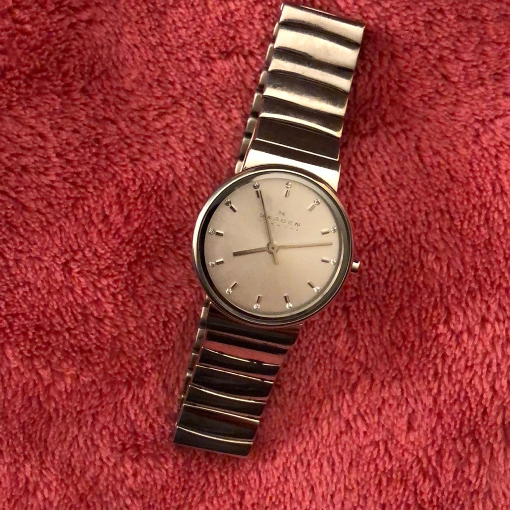 Skagen Silver Stainless Steel Minimalist Women's Watch